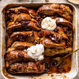 Baked Butter Pecan French Toast.