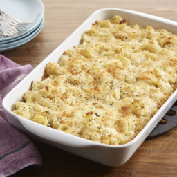 Baked Campanelle Pasta with Cauliflower & Fontina Cheese