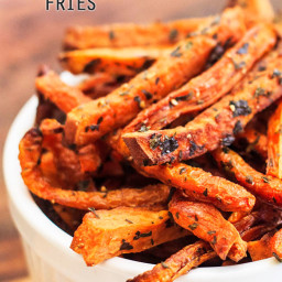 Baked Carrot and Sweet Potato Fries Recipe