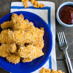 Baked Cheddar Chicken Fingers