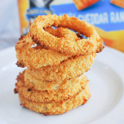 Baked Cheddar Ranch Onion Rings