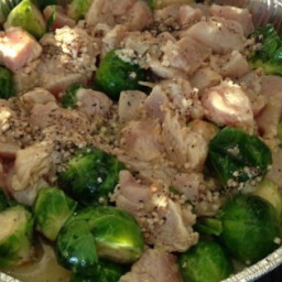 Baked Chicken & Brussels Sprouts Recipe