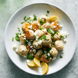 Baked Chicken and Feta Meatballs