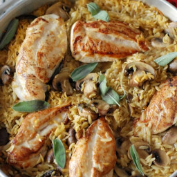 Baked Chicken and Orzo