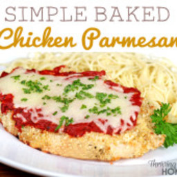 Baked Chicken Parmesan {Freezer Meal}