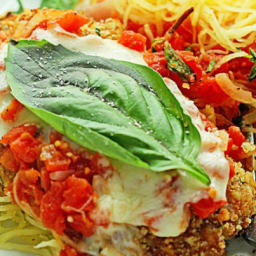 Baked Chicken Parmesan with Spaghetti Squash