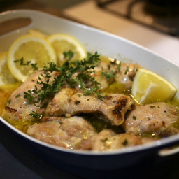 Baked Chicken Thighs with Lemon and Garlic