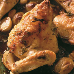 Baked Chicken with Herbs, Garlic & Shallots
