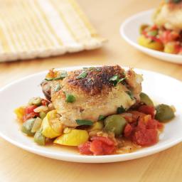 Baked Chicken With Mezzetta Olives And Roasted Red Peppers Recipe by Tasty