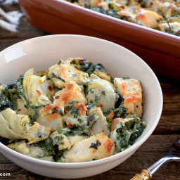 Baked Chicken with Spinach and Artichoke Recipe