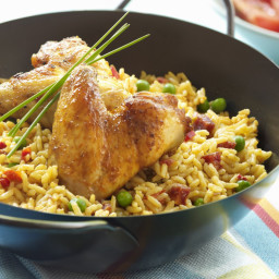 Baked Chicken With Yellow Rice