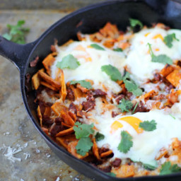 Baked Chilaquiles with Chorizo and Eggs