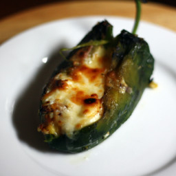 Baked Chile Rellenos with Corn and Crema Recipe