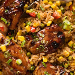 Baked Chinese Chicken and Rice