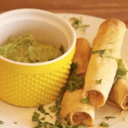 Baked Chipotle Chicken Taquitos.