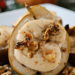 Baked Cinnamon Ricotta Pears