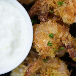 Baked Coconut Shrimp with Pineapple Rum Dipping Sauce