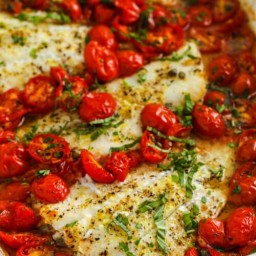 Baked Cod w/Roasted Tomatoes