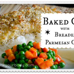 Baked Cod with Breaded Parmesan Crust
