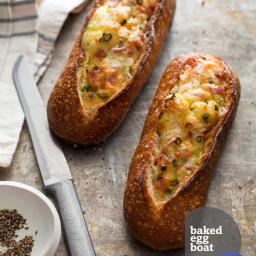 Baked Egg Boats