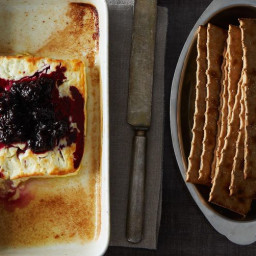 Baked Feta with Rosemary Blackberry Compote