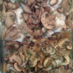 Baked Fish with Mushrooms