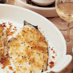 Baked Flounder with Parmesan Crumbs