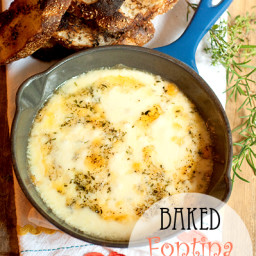 Baked Fontina with Herbs