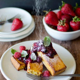 Baked French Toast with Berry Compote