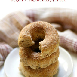 Baked Gluten-Free Apple Cider Doughnuts (Vegan, Allergy-Free)