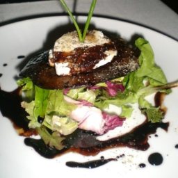Baked Goat Cheese with Garden Salad