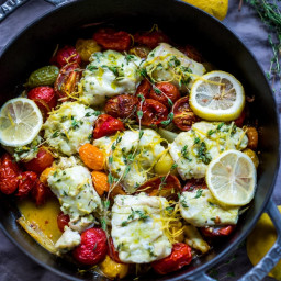 Baked Haddock with tomato and fennel 
