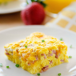 Baked Ham and Cheese Omelette