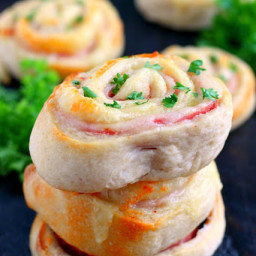 Baked Ham and Cheese Roll-Ups