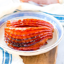 Baked Ham with Maple Dijon Glaze