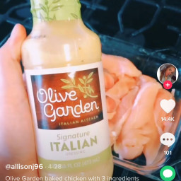 Baked Italian Chicken Tenders with Olive Garden Dressing