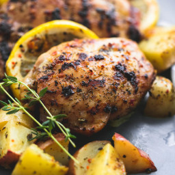 Baked Lemon Herb Chicken and Potatoes