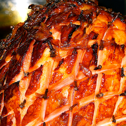 Baked No Sugar Pineapple Glazed Ham
