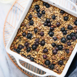Baked Oatmeal Recipe with Blueberries