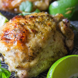 Baked Paleo Cilantro Lime Chicken with Whole30 Option