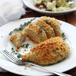 Baked Parmesan and Herb Crusted Chicken