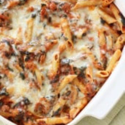 Baked Pasta with Sausage and Spinach