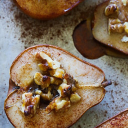 Baked Pears with Walnuts and Honey