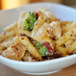 Baked Penne with Chicken, Broccoli and Smoked Mozzarella