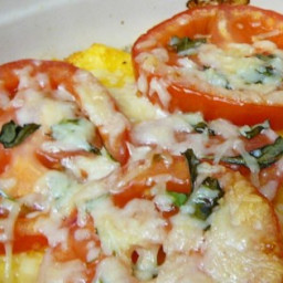Baked Polenta with Fresh Tomatoes and Parmesan Recipe