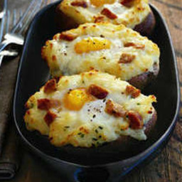 Baked-Potato Eggs