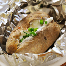 Baked Potatoes on the Barbecue