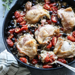 Baked Provencal Chicken and Rice Casserole