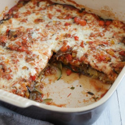 Baked Ratatouille with Havarti Cheese 