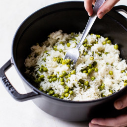 Baked Rice and Peas